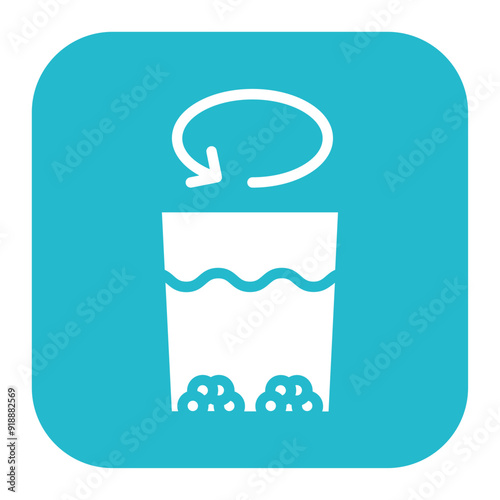 Flocculation icon vector image. Can be used for Water Treatment.
