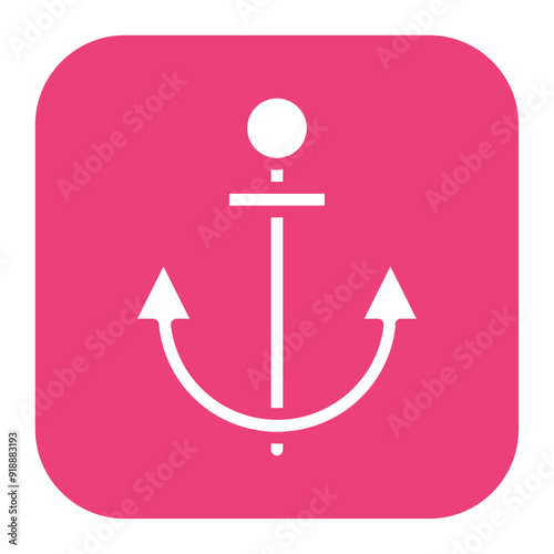 Anchor icon vector image. Can be used for Rock Climbing.