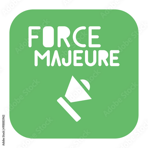 Force Majeure icon vector image. Can be used for Business Risks.