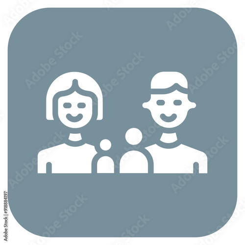 Family icon vector image. Can be used for Sun Protection.