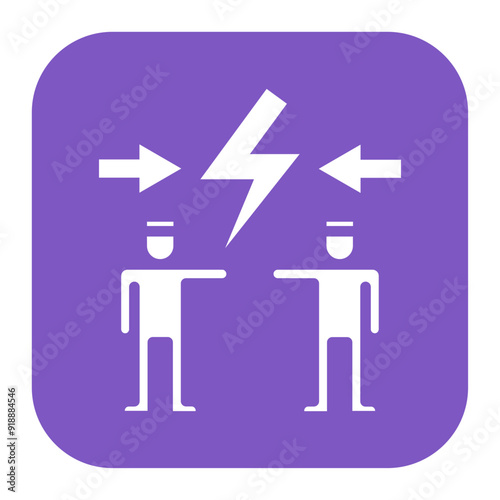Conflict Resolution icon vector image. Can be used for Organization.