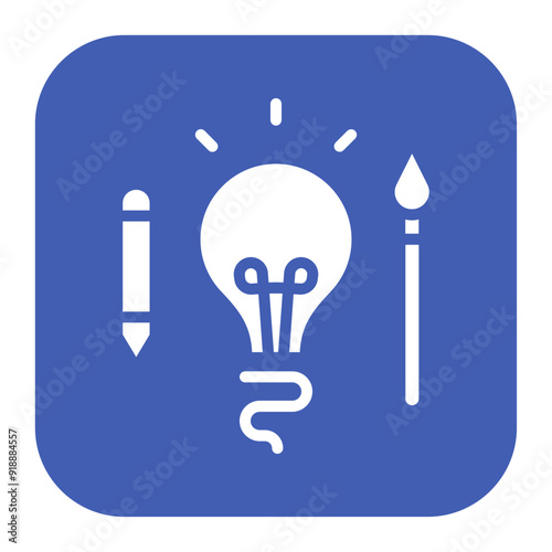 Creativity icon vector image. Can be used for Organization.