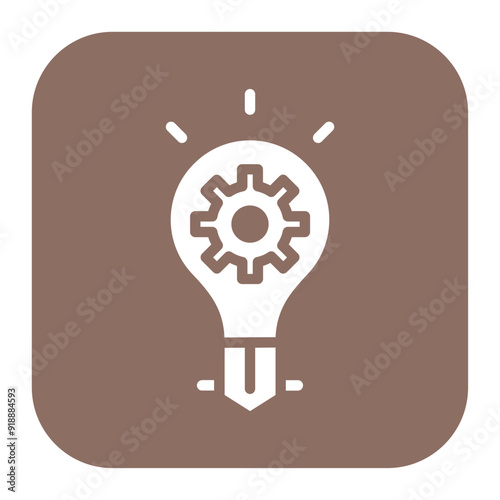 Idea Generation icon vector image. Can be used for Organization.