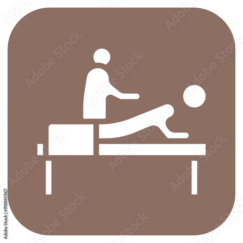 Massage icon vector image. Can be used for Physical Wellbeing.