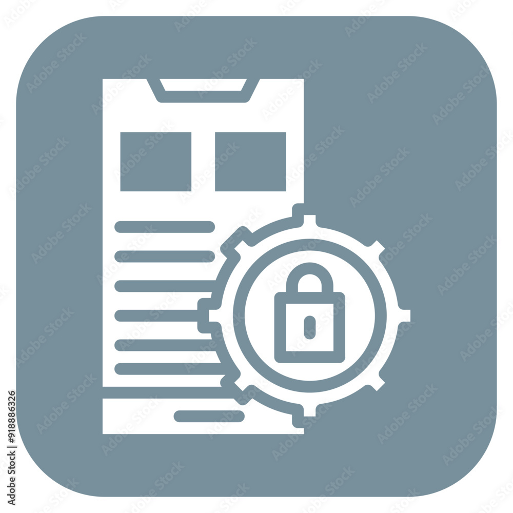 Privacy Settings icon vector image. Can be used for Business Onboarding. Privacy Settings icon vector image. Can be used for Business Onboarding.