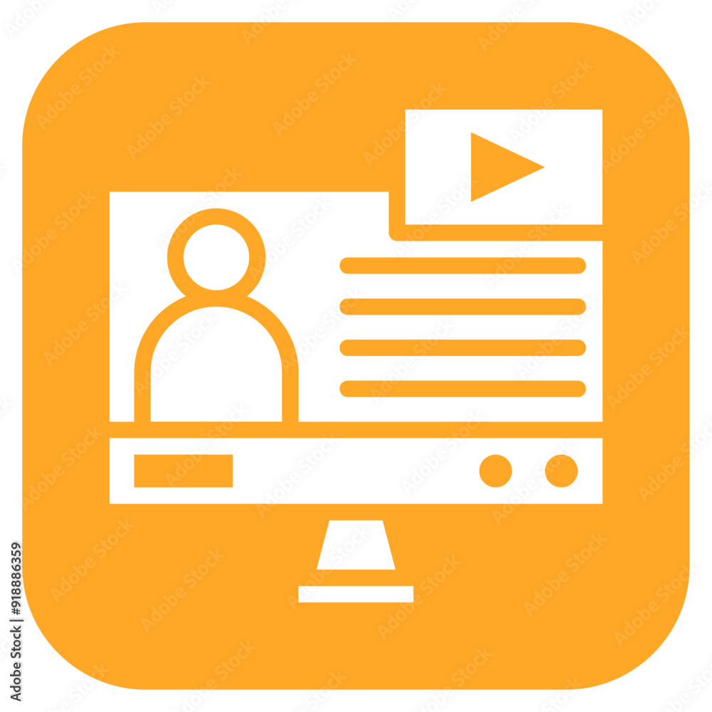 Tutorials icon vector image. Can be used for Business Onboarding. Tutorials icon vector image. Can be used for Business Onboarding.