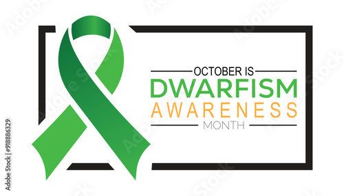 Dwarfism Awareness Month is observed every year on October.Holiday concept background, placard, banner design template Vector illustration background design.