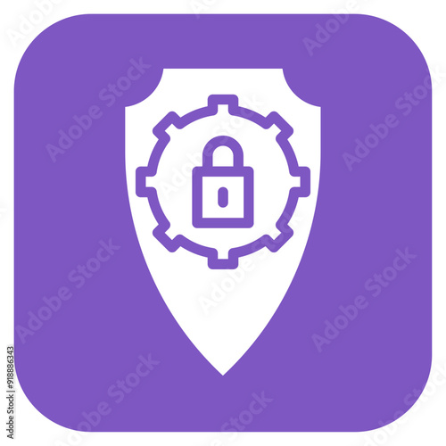Security Settings icon vector image. Can be used for Business Onboarding.