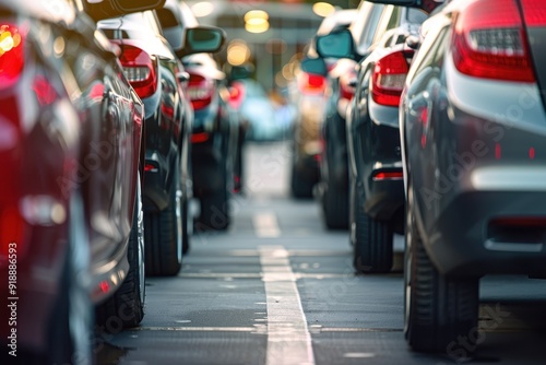 Wallpaper Mural lineup of new vehicles at the dealership Torontodigital.ca