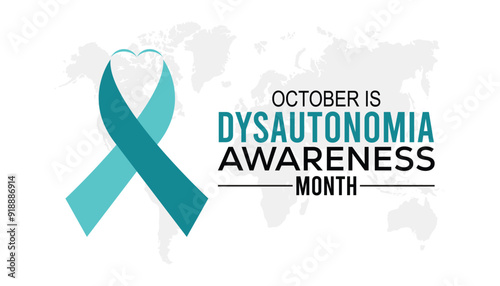 Dysautonomia Awareness Month is observed every year on October.Holiday concept background, placard, banner design template Vector illustration background design.