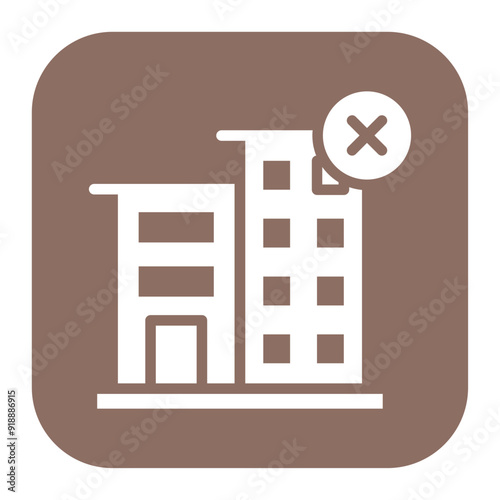Cancellation icon vector image. Can be used for Business Disruption.