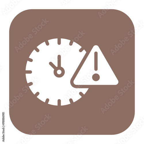 Delay icon vector image. Can be used for Business Disruption.