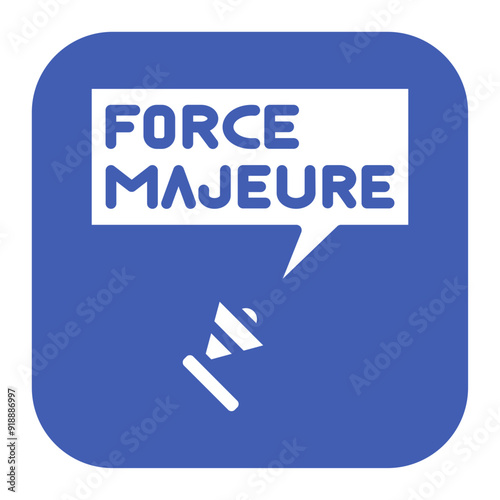 Force Majeure icon vector image. Can be used for Business Disruption. photo