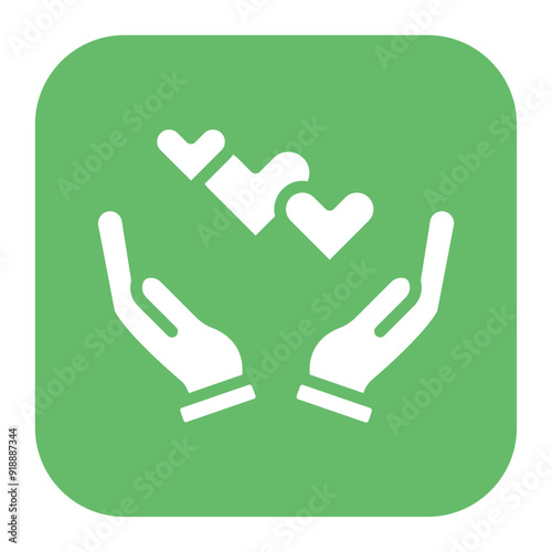 Compassion icon vector image. Can be used for World Refugee Day.