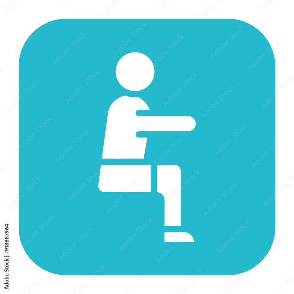 Squat icon vector image. Can be used for Fitness. Squat icon vector image. Can be used for Fitness.