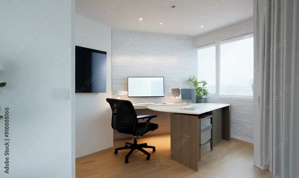 Stylish smart home video tour for digital nomads featuring innovative gadgets and cozy workspace Stylish smart home video tour for digital nomads featuring innovative gadgets and cozy workspace