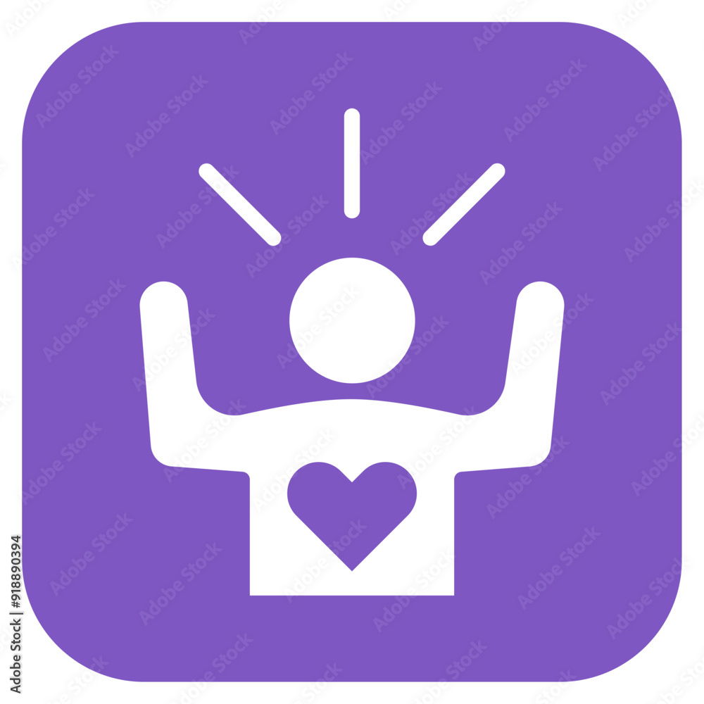 Obraz premium Self Esteem icon vector image. Can be used for ADHD.