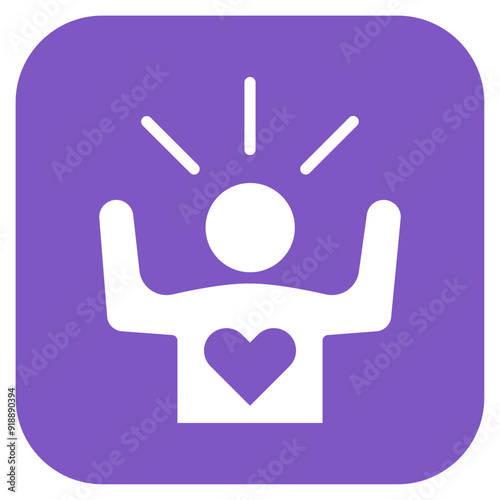 Self Esteem icon vector image. Can be used for ADHD.