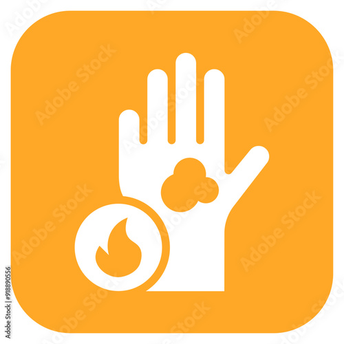 Burn Severity icon vector image. Can be used for Skin Burns.