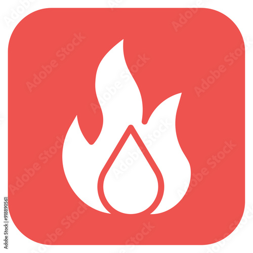 Burn icon vector image. Can be used for Skin Burns.