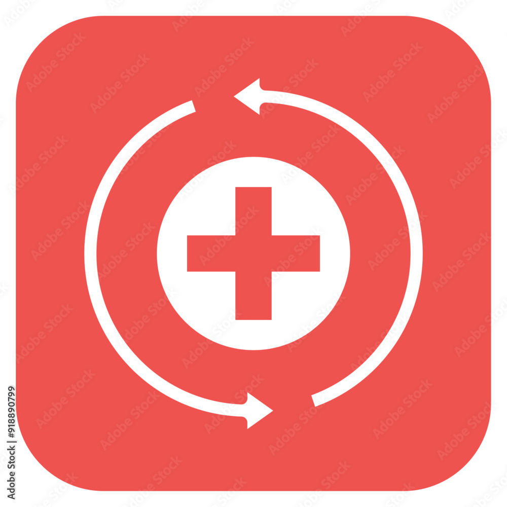 Recovery icon vector image. Can be used for Skin Burns. Recovery icon vector image. Can be used for Skin Burns.
