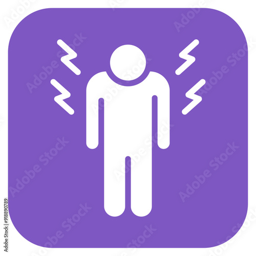 Pain icon vector image. Can be used for Skin Burns.