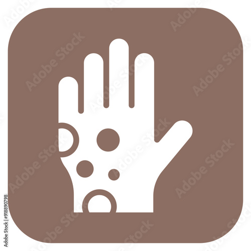 Rash icon vector image. Can be used for Skin Burns.