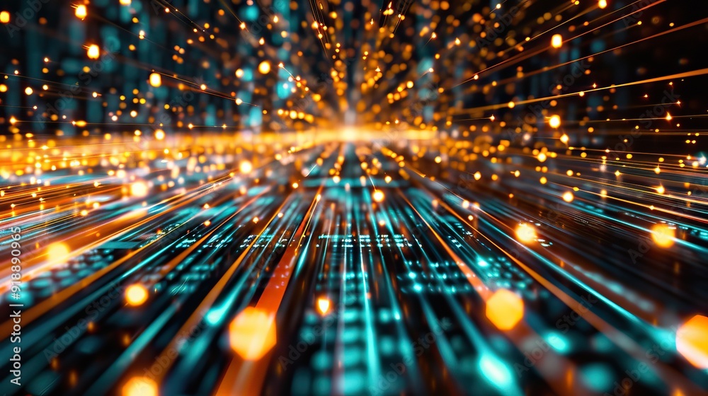 Digital light trails on a cyber grid Digital light trails on a cyber grid