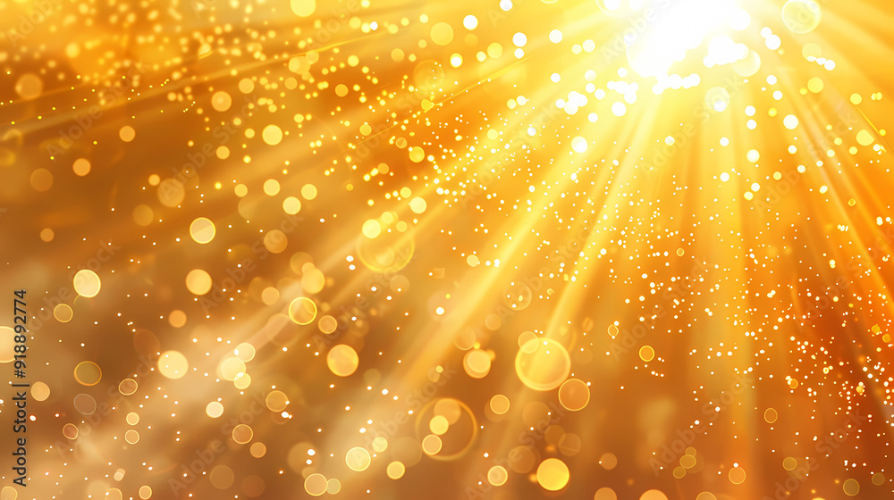 Abstract illustration of golden rays Abstract illustration of golden rays
