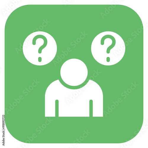Confusion icon vector image. Can be used for Allergy Symptoms.