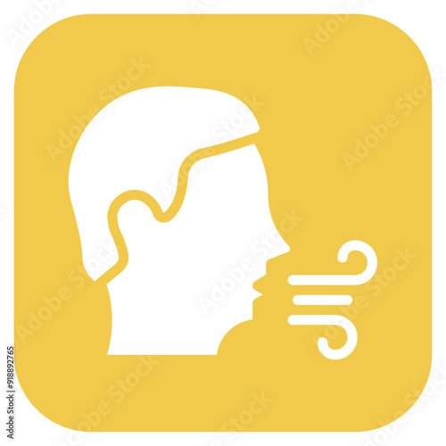 Coughing icon vector image. Can be used for Allergy Symptoms.
