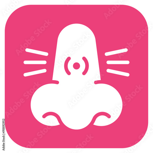 Nasal Congestion icon vector image. Can be used for Allergy Symptoms.