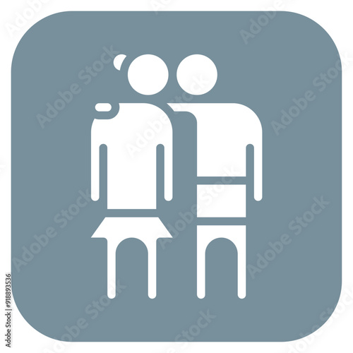 Soulmates icon vector image. Can be used for Social Relationship.