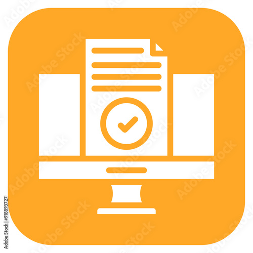 Compliance Monitor icon vector image. Can be used for Compilance and Regulation.