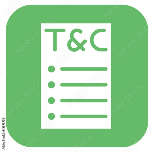 Terms icon vector image. Can be used for Compilance and Regulation.
