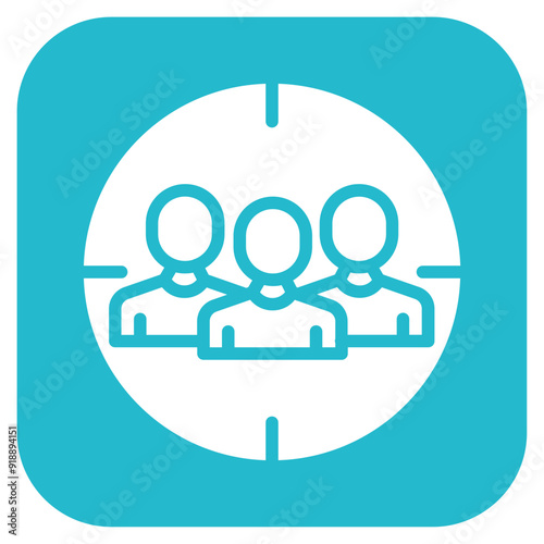 Focus Group icon vector image. Can be used for Market Research.