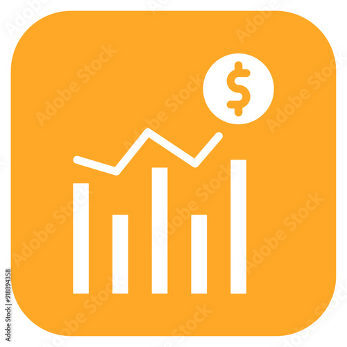 Trend icon vector image. Can be used for Market Research.