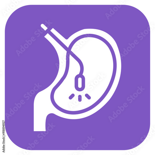 Endoscopy icon vector image. Can be used for Medical Tests.