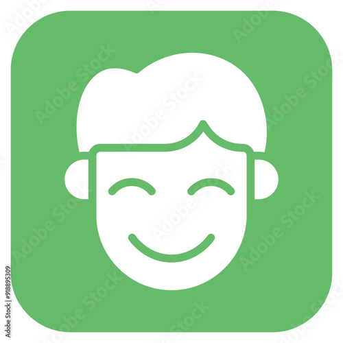 Content icon vector image. Can be used for Human Emotions.