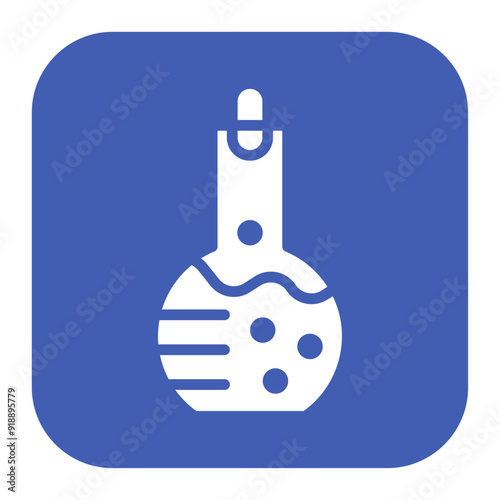 Flask icon vector image. Can be used for Data Science.