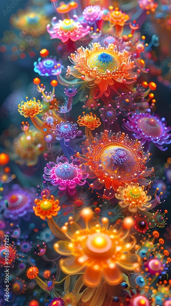 Galaxy colorful fantasy realism style abstract poster background with generative Galaxy colorful fantasy realism style abstract poster background with generative
