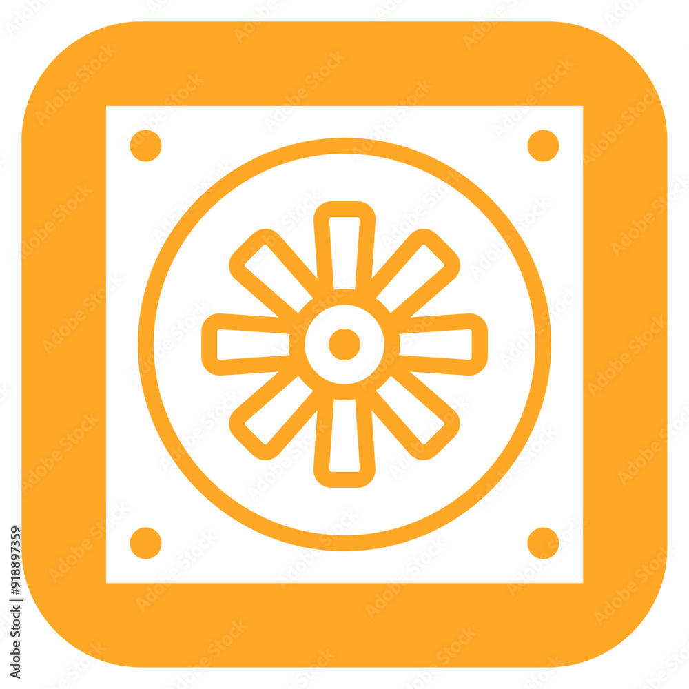 Cooling Fan icon vector image. Can be used for 3d Printing. Cooling Fan icon vector image. Can be used for 3d Printing.