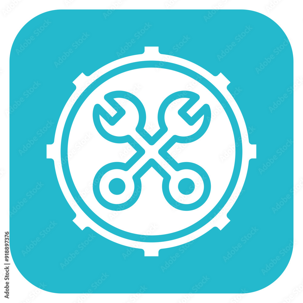 Maintenance icon vector image. Can be used for 3d Printing. Maintenance icon vector image. Can be used for 3d Printing.