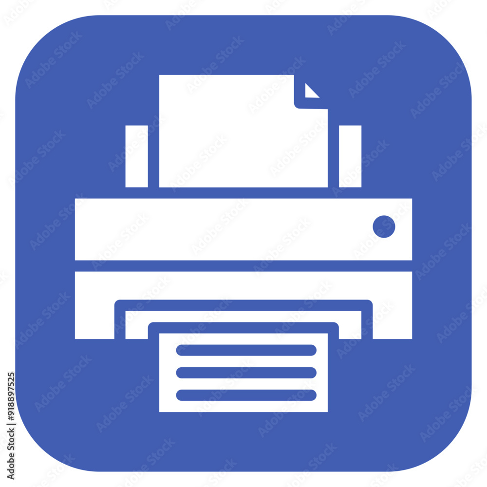 Printer icon vector image. Can be used for 3d Printing. Printer icon vector image. Can be used for 3d Printing.