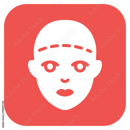 Facelift icon vector image. Can be used for Plastic and Cosmetic Surgery.