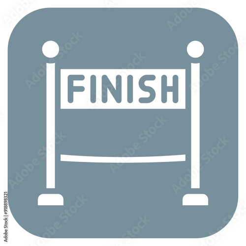 Finish Line icon vector image. Can be used for Marathon.