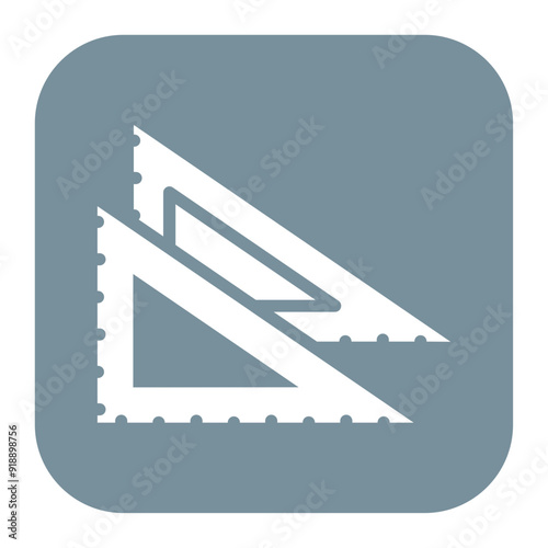 Drafting Triangle icon vector image. Can be used for Engineer in Mechanics.