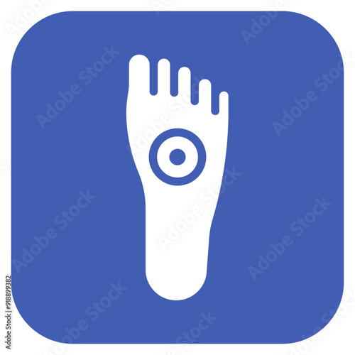 Foot Pain icon vector image. Can be used for Body Ache.