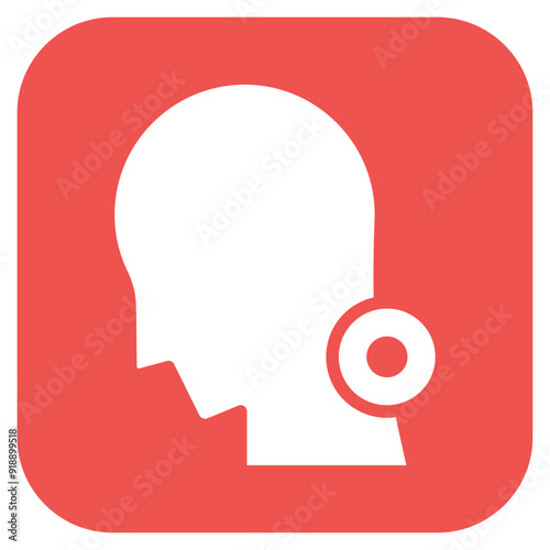 Neck Pain icon vector image. Can be used for Body Ache.