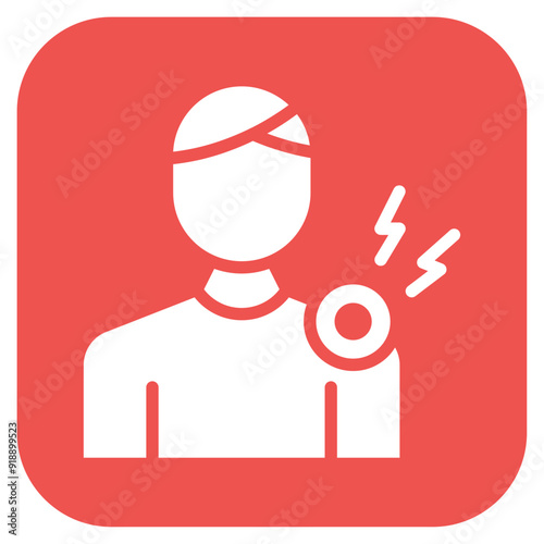 Soreness icon vector image. Can be used for Body Ache.